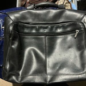 Tumi leather briefcase